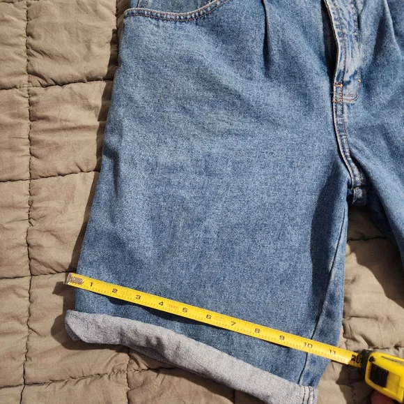 90s Blue Denim Union Bay Shorts Size 34 - Picture 6 of 10